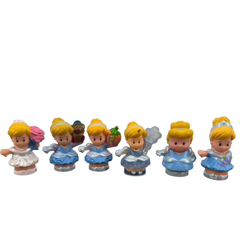 Fisher Price Little People Disney Princess Cinderella Figures Lot  6 different